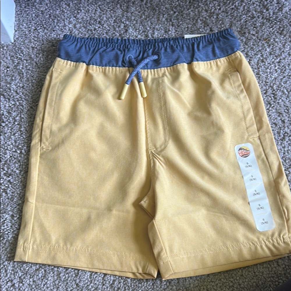 C&C California Hybrid Shorts with Blue and Yellow Accents
